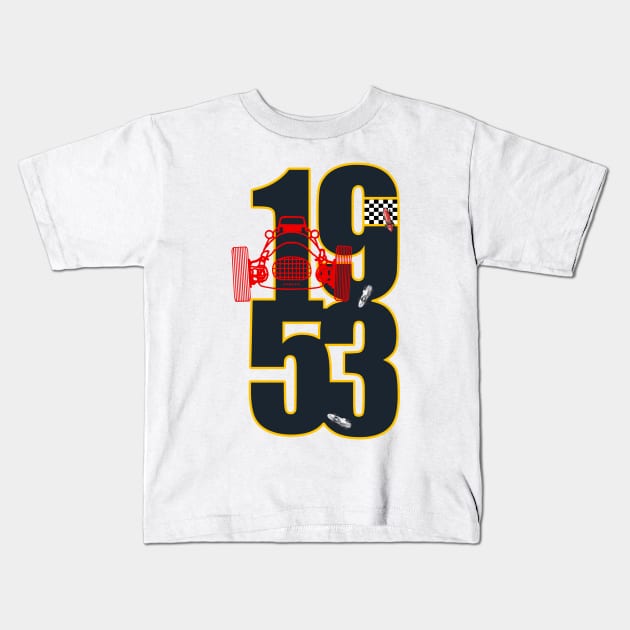 World Motorsport Championship 1953 Kids T-Shirt by DymSportswear